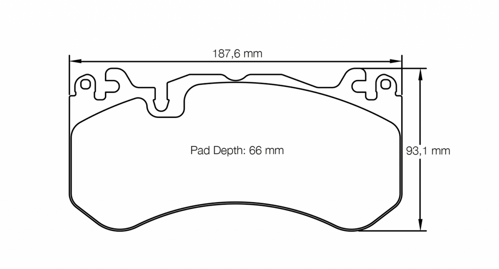 Pagid Racing 8238 RSL1 Compound Brake Pads