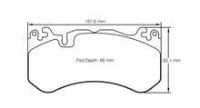Load image into Gallery viewer, Pagid Racing 8238 RSL1 Compound Brake Pads
