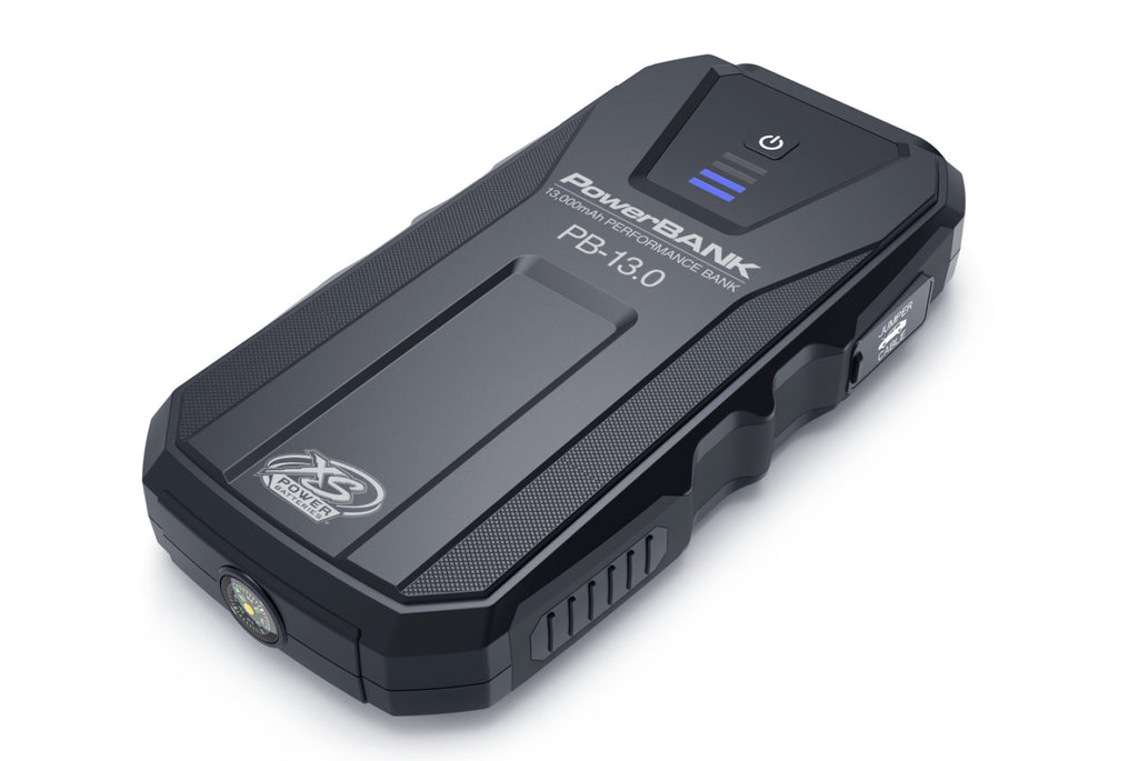 XS Power Batteries 13,000mAh Performance Bank.  Gray plastic housing
